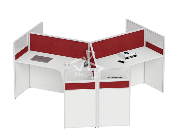 職員辦公位P40C款   屏風三人位、六人位
